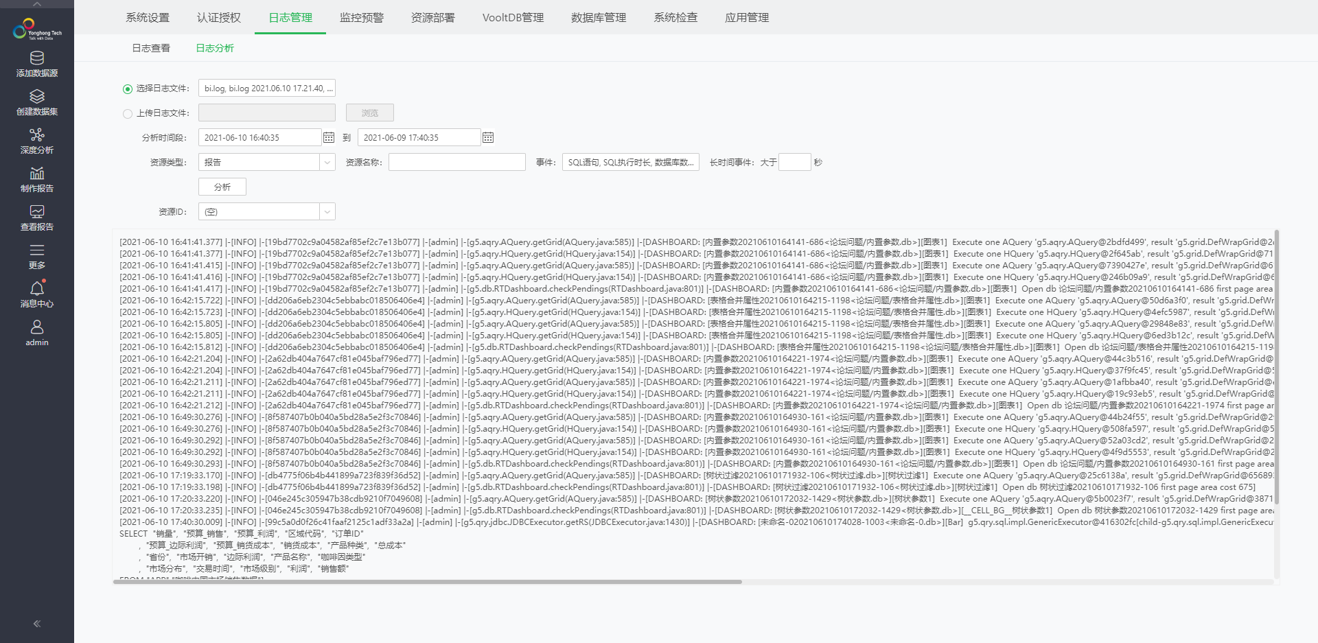 日志分析结果
